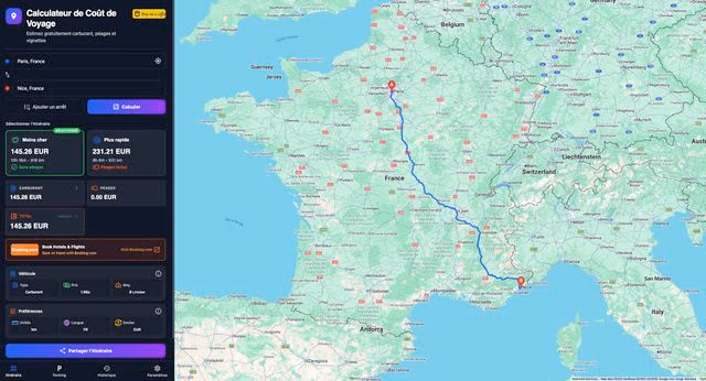 Calculez le coût réel de votre trajet en voiture avec TripCostCalc.comCalculez le coût réel de votre trajet en voiture avec TripCostCalc.com